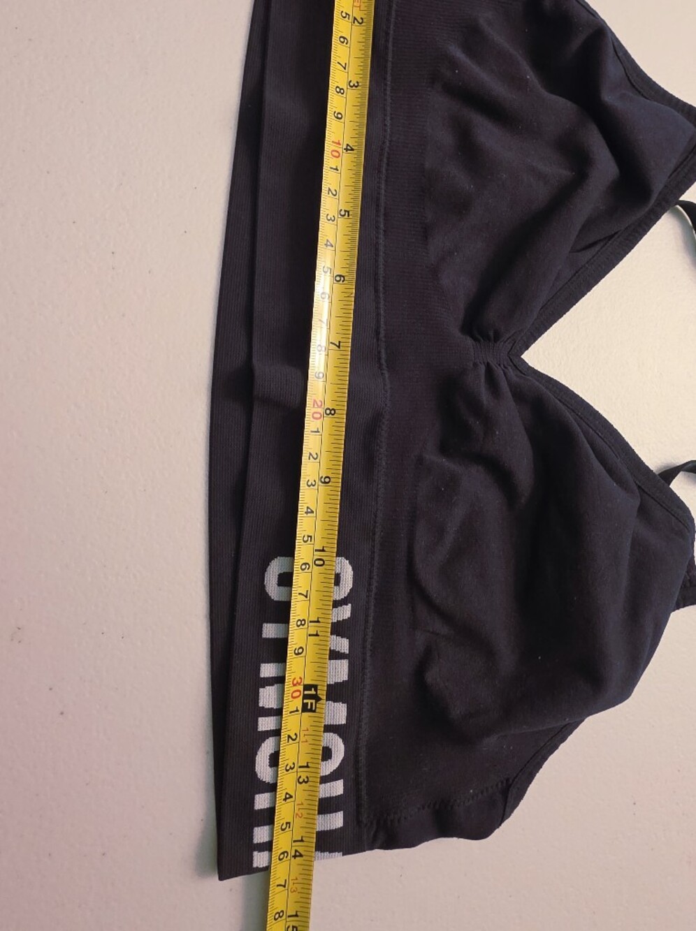 Gymshark Black Seamless Light Support Bralette with Logo Band - Picture 6 of 7